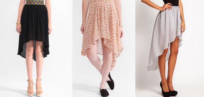 асимметричная юбка