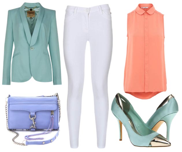 Как выглядеть стройнее в белых джинсах